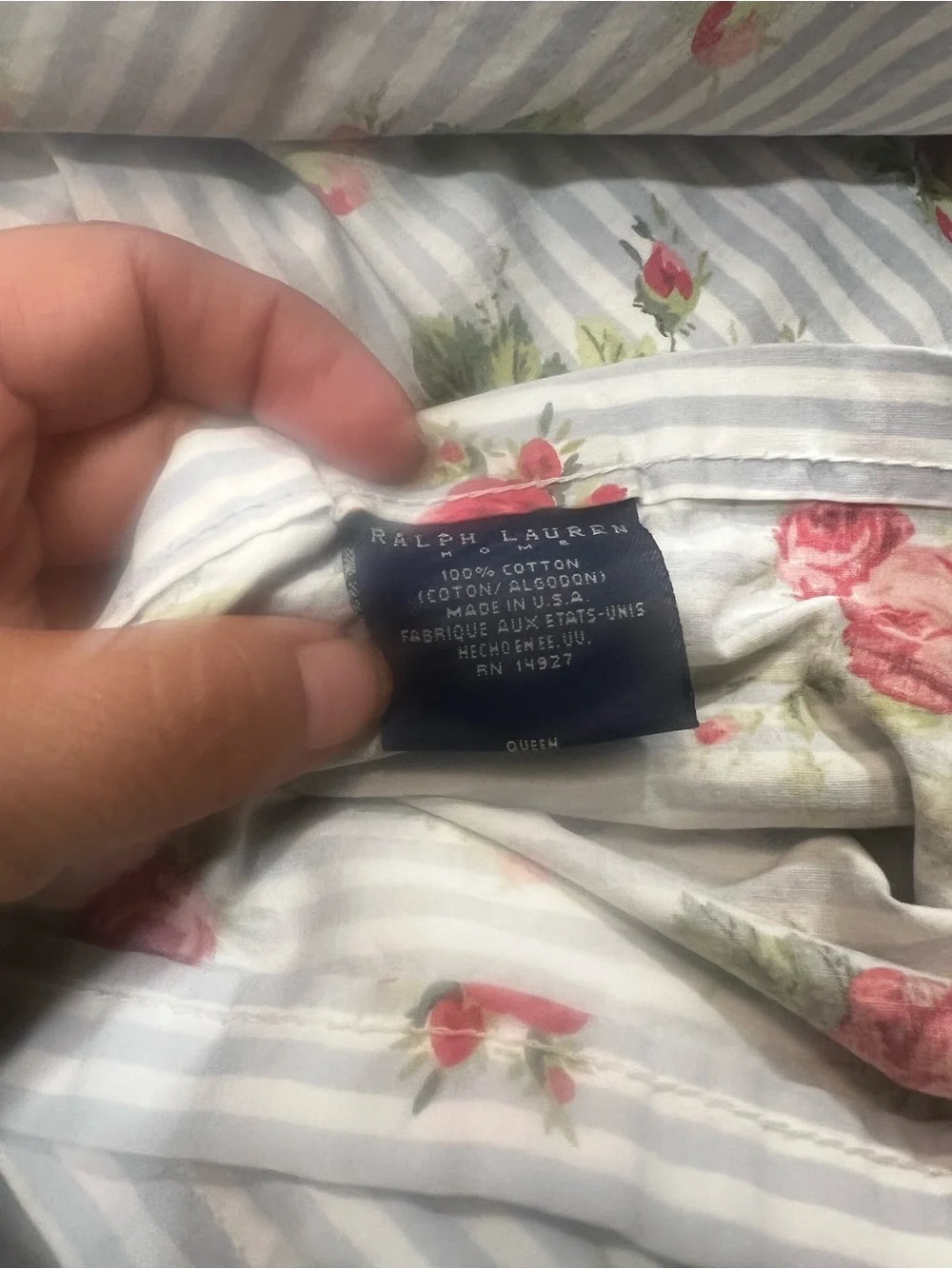 Ralph Lauren Emma Queen Size Flat and Fitted Sheet
